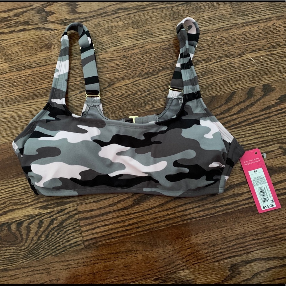 Camo bathing suit top